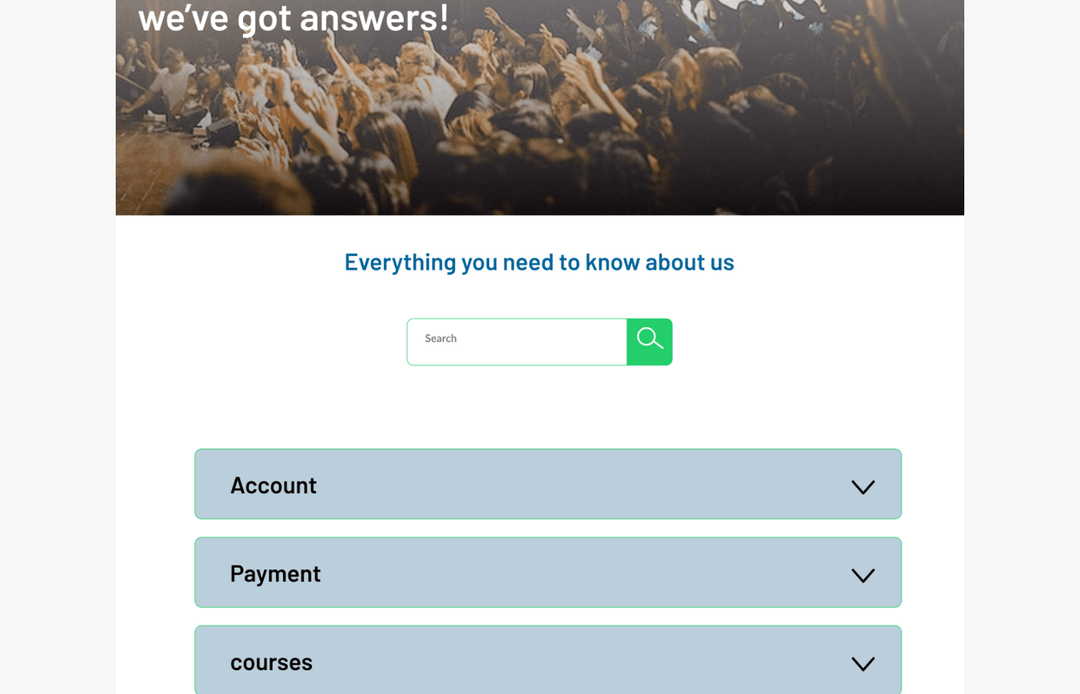FAQ Experience